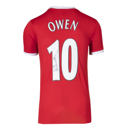 Michael Owen Back Signed Liverpool 1998-99 Home Shirt
