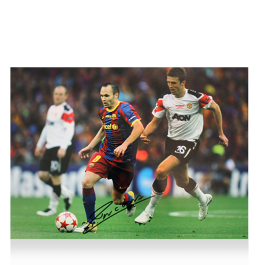 Andres Iniesta Signed FC Barcelona Photo: 2011 UEFA Champions League Winner