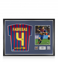 Cesc Fàbregas サイン入り写真 フレーム付き cesc-fabregas-signed-plaque-