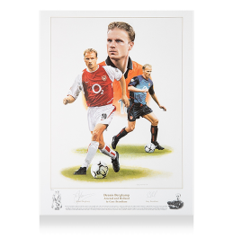 Dennis Bergkamp Signed Print: Football Legend