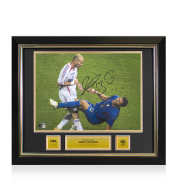 【直筆サイン入り】Marco Materazzi インテル時代 写真 Marco Materazzi Official 2006 FIFA World Cup™ Signed and Framed