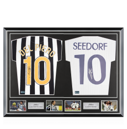 Alessandro Del Piero & Clarence Seedorf Signed Juventus & Real