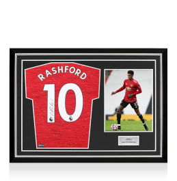 Marcus Rashford Back Signed Manchester United 2020-21 Home Shirt In ...