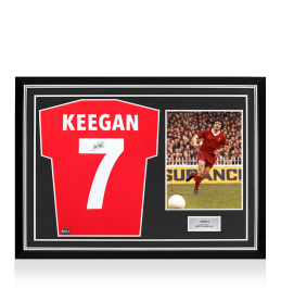 Kevin Keegan Back Signed Liverpool 1978 Retro Shirt In Hero Frame: Option 1