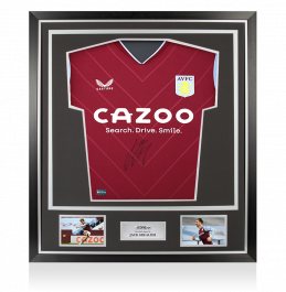 Jack Grealish Front Signed Aston Villa 2022-23 Home Shirt In