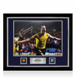 A. INIESTA サイン入り記念品 背番号8 Andres Iniesta Official 2010 FIFA World Cup™ Front Signed