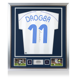 Didier Drogba Official UEFA Champions League Back Signed and Framed ...
