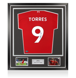 Fernando Torres Back Signed Liverpool 2023-24 Home Shirt In