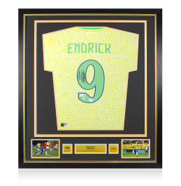 Endrick Official FIFA World Cup™ Back Signed and Framed Brazil