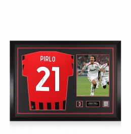 新品 AC MILAN 2002-04 3rd #21 PIRLO  Oサイズ Andrea Pirlo Signed AC Milan 2002/03 Soccer Jersey | eBay