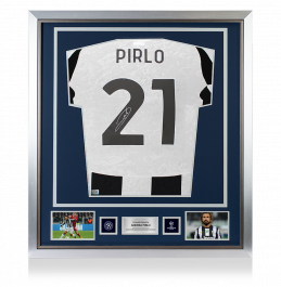 正規品　JUVENTUS PIRLO 21 ACミラン Andrea Pirlo Signed AC Milan Away Soccer Jersey #21 with