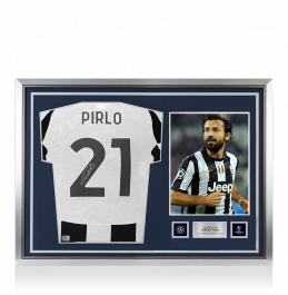 正規品　JUVENTUS PIRLO 21 ACミラン Andrea-Pirlo-Signed-Shirt-