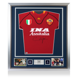 Cafu Official UEFA Champions League Front Signed and Framed AS Roma ...