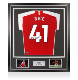 Declan Rice Back Signed Arsenal 2023-24 Home Shirt with Fan Style ...