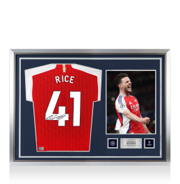 Declan Rice Official UEFA Champions League Back Signed and Hero Framed ...
