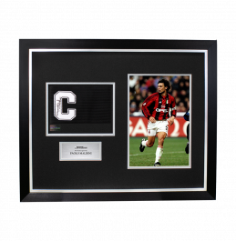 Paolo Maldini Signed and Framed Captain's Armband