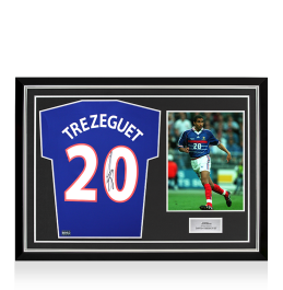 David Trezeguet Back Signed France 2024 Home Shirt In Hero Frame: Option 1