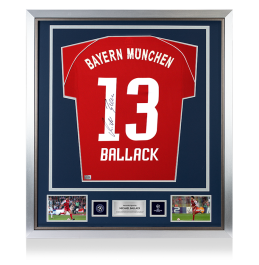 Michael Ballack Official UEFA Champions League Back Signed and