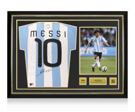 Lionel Messi Official 2010 FIFA World Cup™ Back Signed and Hero