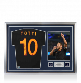 Francesco Totti Official UEFA Champions League Back Signed