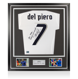Alessandro Del Piero Back Signed Italy 2006 Away Shirt - 