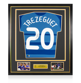 David Trezeguet Official FIFA World Cup Back Signed and Framed France ...