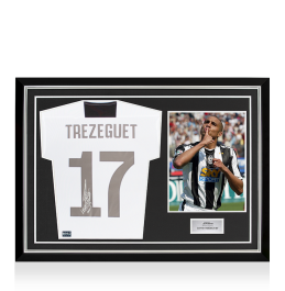 David Trezeguet Back Signed Juventus 2018-19 Home Shirt With Fan Style ...