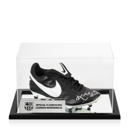 ロナウジーニョ Nike Barcelona デッドストック Ronaldinho Official FC Barcelona Signed Black and White Nike Boot