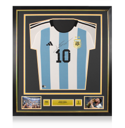 Lionel Messi Official FIFA World Cup™ 2022 Front Signed and Framed