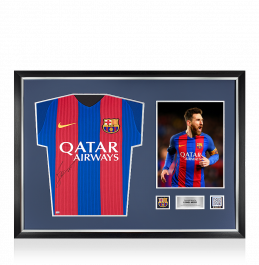 Lionel Messi Official FC Barcelona Signed and Framed Branded