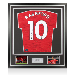 Marcus Rashford Back Signed Manchester United 2020-21 Home Shirt In ...