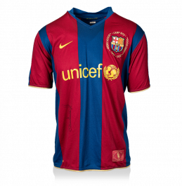 Thierry Henry Front Signed FC Barcelona 2007-08 Home Shirt