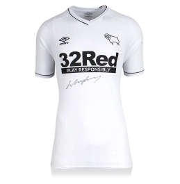 ウェア UMBRO DERBY COUNTY Rooney Wayne Rooney Front Signed Derby County 2020-21 Home Shirt