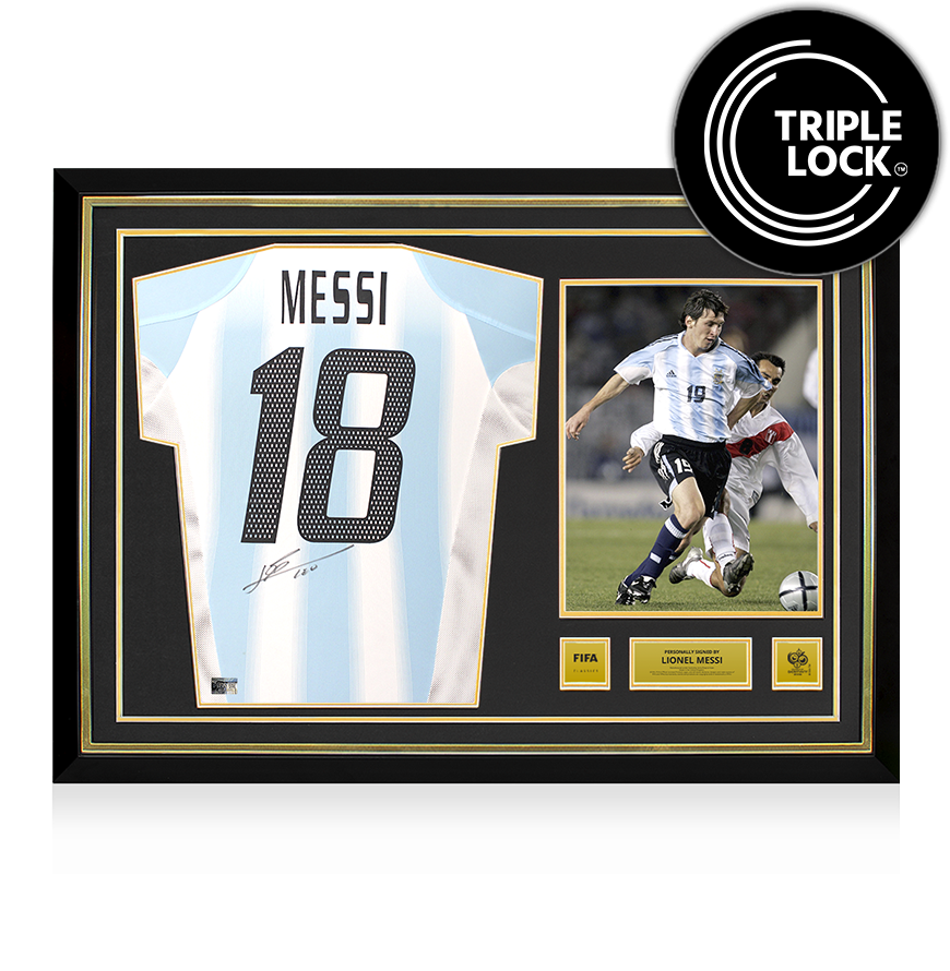 Lionel Messi Signed Memorabilia & Los Ocho | Icons.com