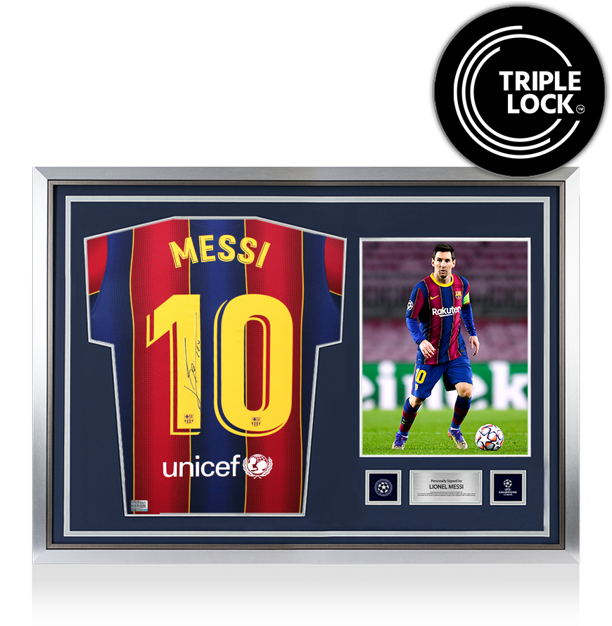 Lionel Messi Signed Memorabilia & Los Ocho | Icons.com