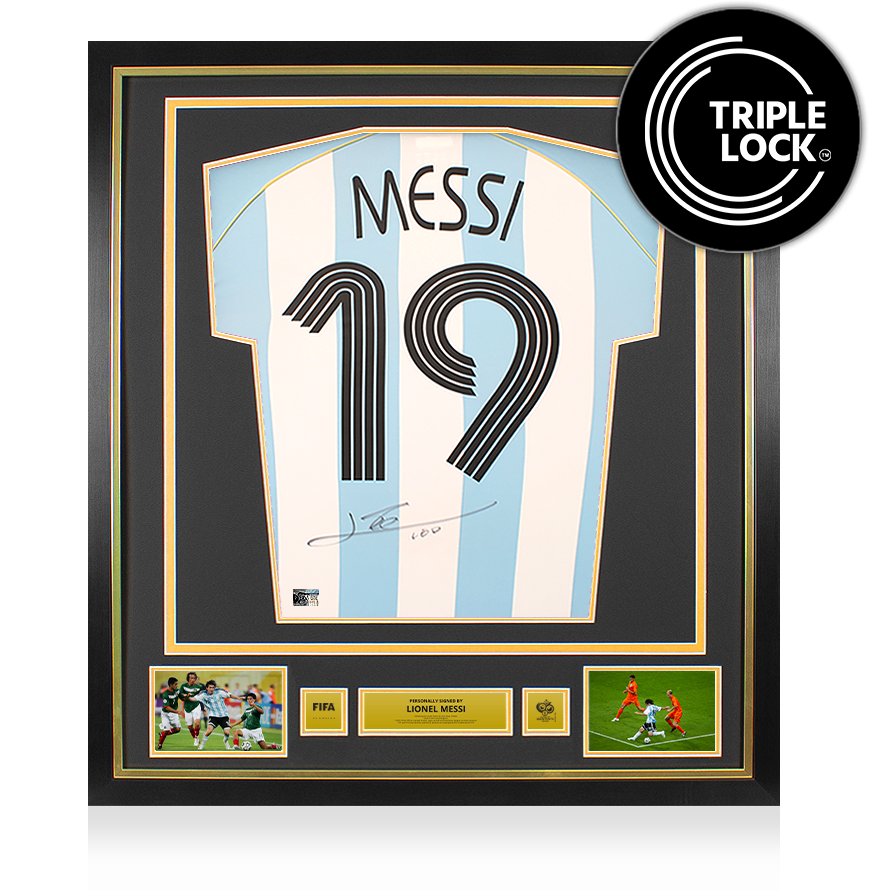 Lionel Messi Signed Memorabilia & Los Ocho | Icons.com
