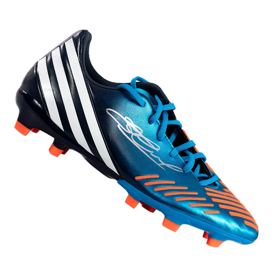 Steven Gerrard Signed Blue and Black Adidas Predator TRX Boot