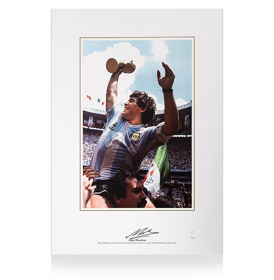 world cup diego maradona signed memorabilia
