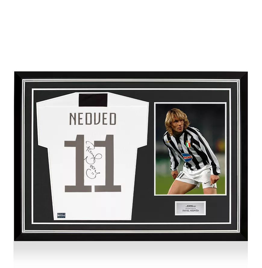 Pavel Nedved Back official Signed Juventus