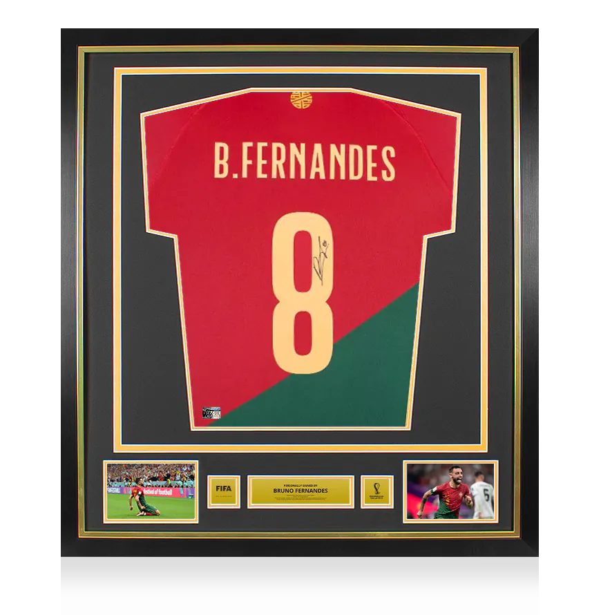 Bruno Fernandes Signed Portugal 2022 Shirt