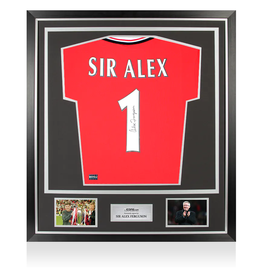 直筆 Manchester United Alex Ferguson サイン i1419cf_-