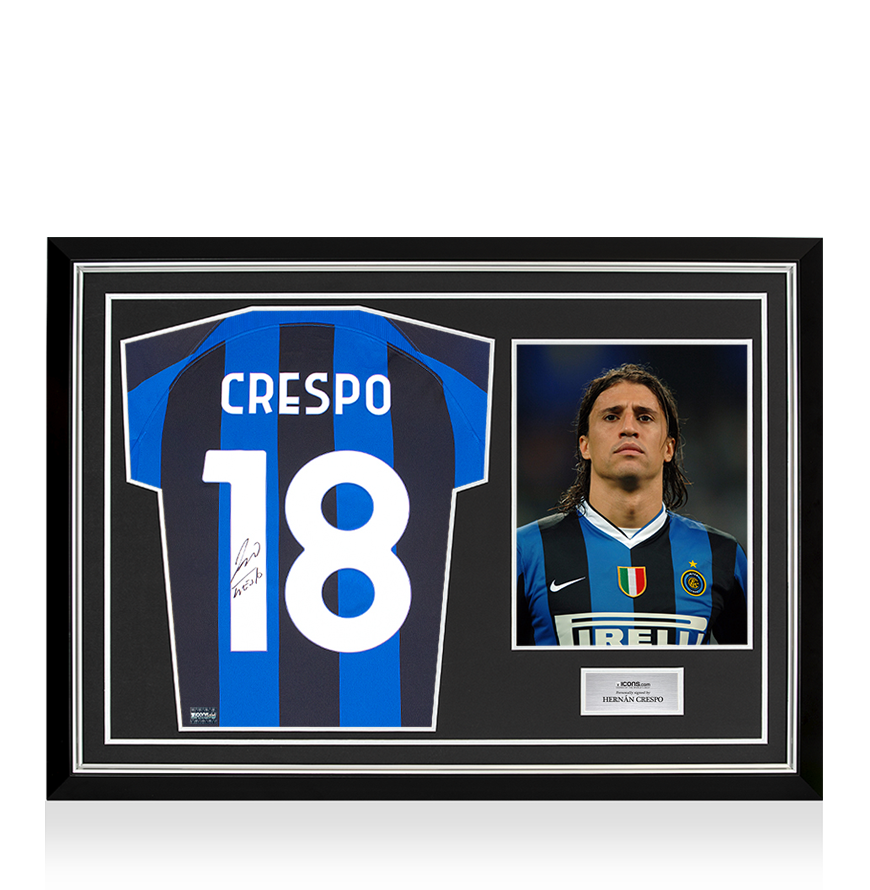 Hernan Crespo サイン入り インテルミラン シャツ M i1549hf1_-