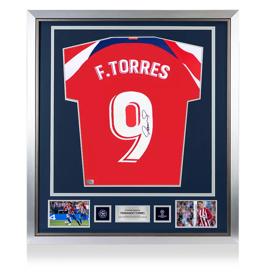 F. TORRES サイン入り アトレティコ・マドリード シャツ トーレス直筆サイン入り選手支給アトレティコ・マドリード