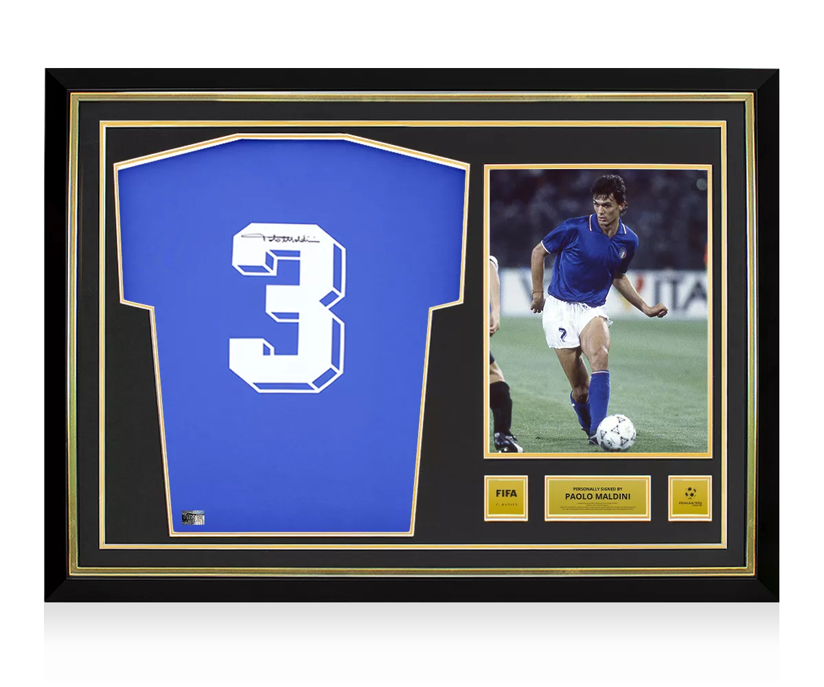 PAOLO MALDINI マルディーニ　直筆サイン入り写真 ICONS.com Paolo Maldini Signed AC Milan Photo: 2007 UEFA Champions