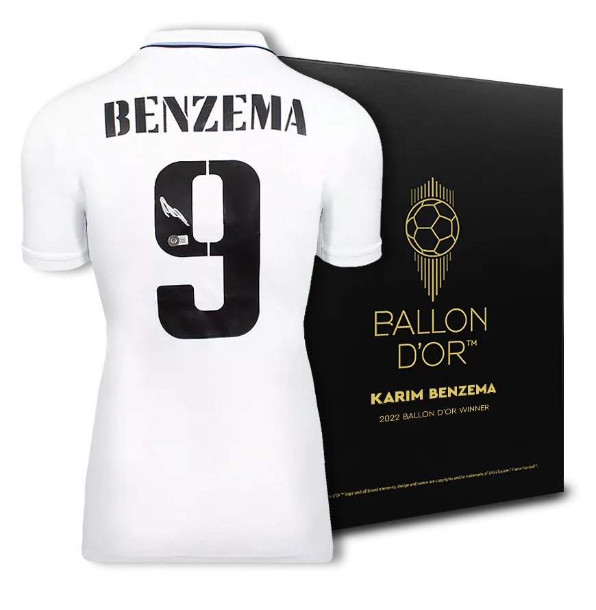 Buy Karim Benzema Official Ballon d'Or™ Back autographed and Hero