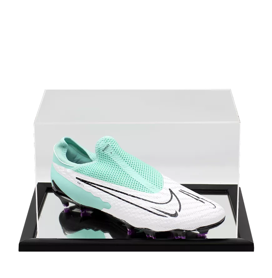 Kevin De Bruyne Signed Nike Phantom Boot In Acrylic Case