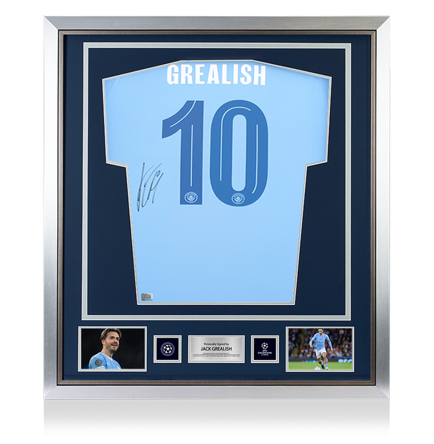 Grealish Signed Man City Shirt