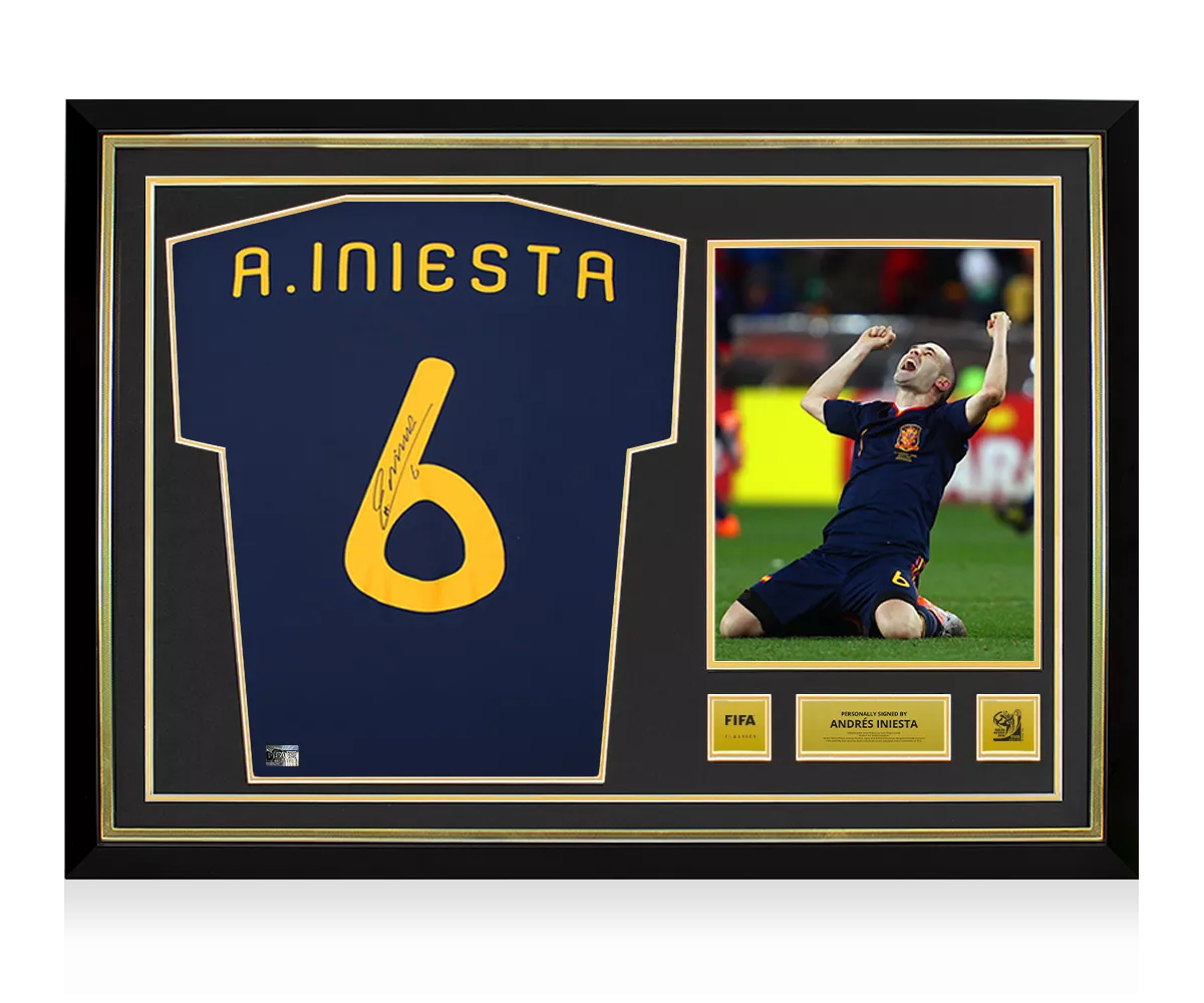 Andres Iniesta Official 2010 FIFA World Cup™ Back Signed and