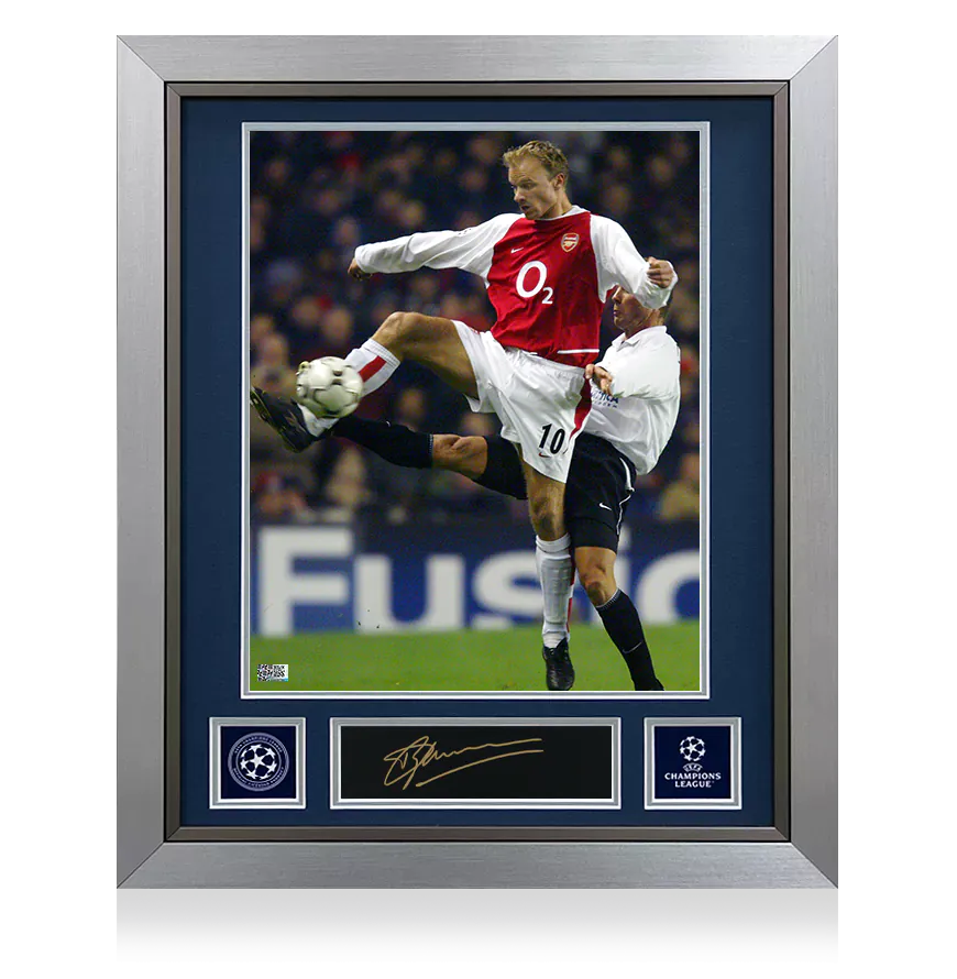 Dennis Bergkamp Signed Black Plaque