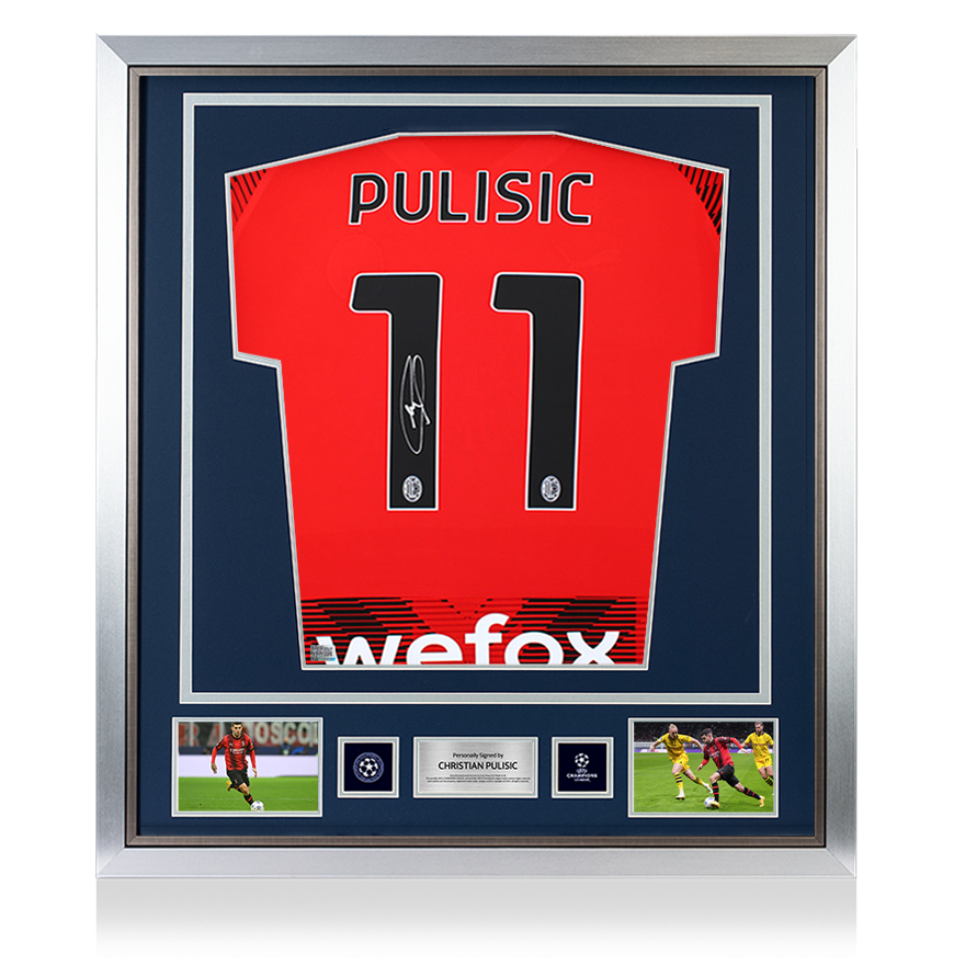 Pulisic Signed AC Milan Shirt